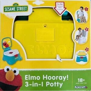 Sesame Street Elmo Hooray! Yellow 3-in-1 Potty